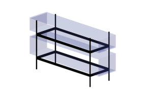 3D Furniture - Glass Sideboard - Artzzi - Nina