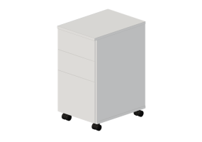 Muebles 3D - Cajonera de madera lacada - Artzzi - Softline