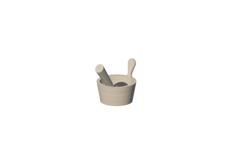 Modelli 3D - Recipiente porta infusi per saune - ACCA... Modelli 3D - Recipiente porta infusi per saune - ACCA...
