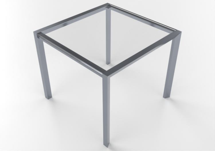 3D Tische - Tavolo rettangolare 90x90cm - ACCA software