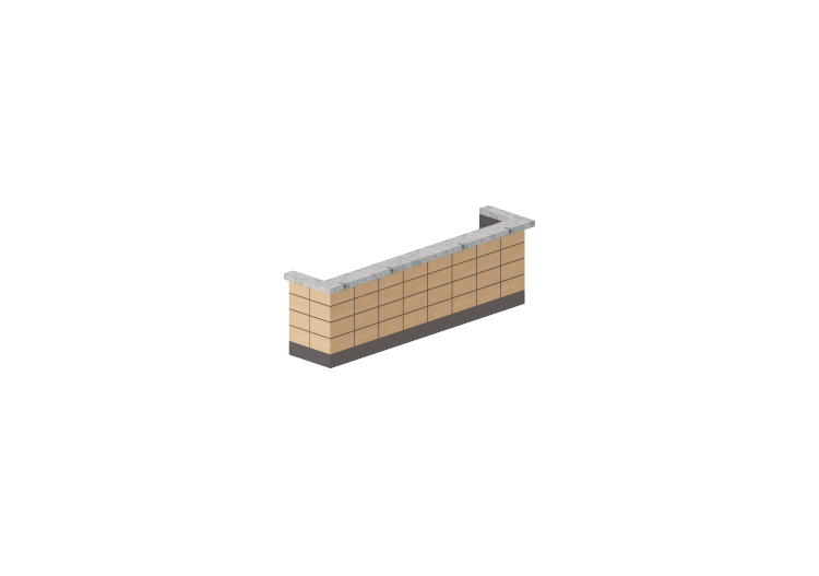3D Bartheken - Bartheke linear 400x290cm - ACCA software 3D Bartheken - Bartheke linear 400x290cm - ACCA software
