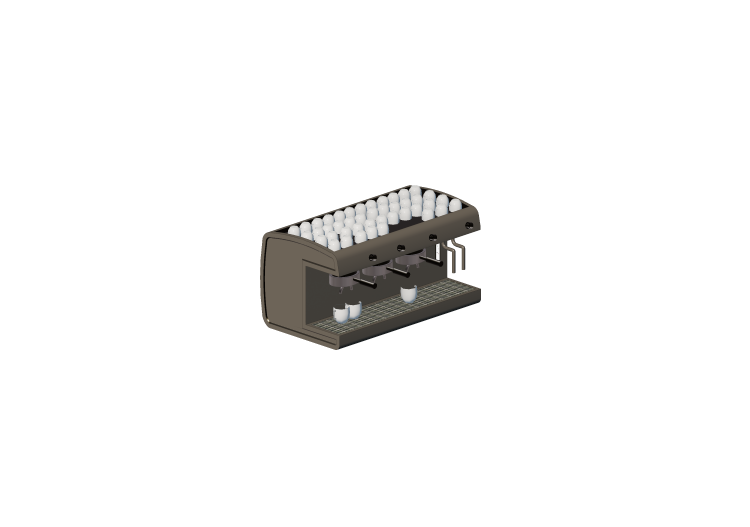 3D Zubehör - Professionelle Kaffeemaschine - ACCA software 3D Zubehör - Professionelle Kaffeemaschine - ACCA software