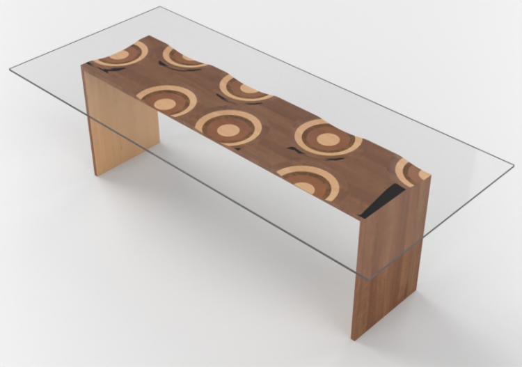 Tavoli 3D - Tavolo in vetro - Horm - Ripples - ACCA...