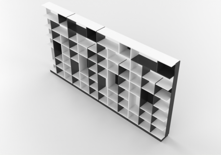 Bibliothèque 3D - Bibliothèque en plastique - Horm - Sudoku...