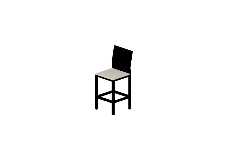 Chaises 3D - Chaise haute - ACCA software Chaises 3D - Chaise haute - ACCA software