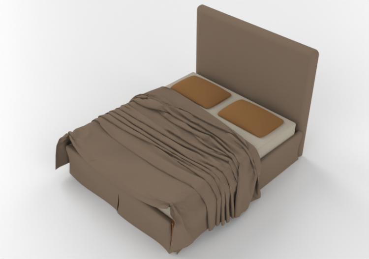 Camas 3D - Cama de casal - Horm - Sardegna - ACCA software