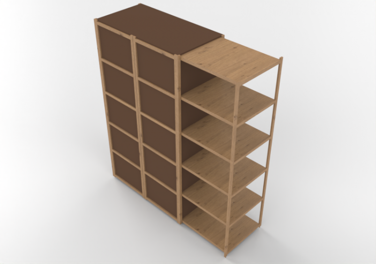 Armadi 3D - Armadio in legno - Horm – Solaio wardrobe -...