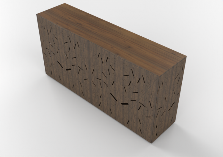 3D Schränke und Kommoden - Kommode aus Holz - Horm -...