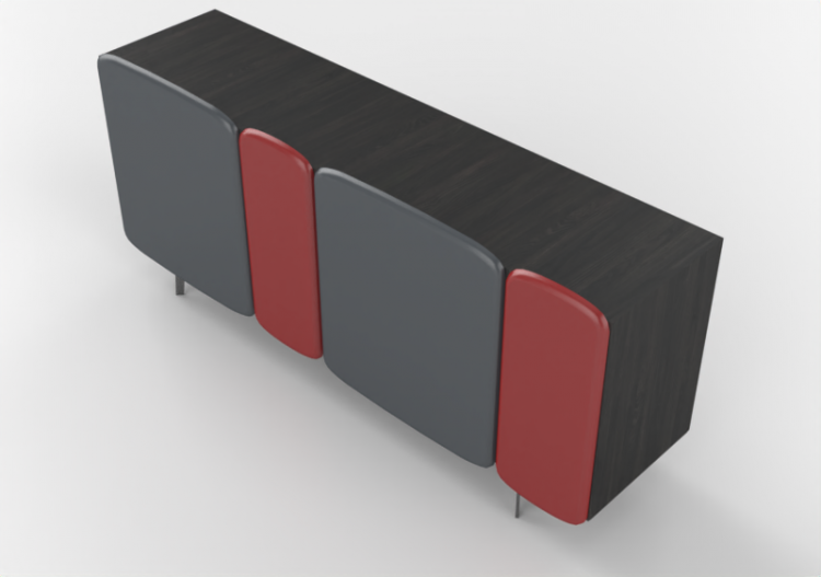 Wardrobes and Cabinets 3D - Wooden sideboard - Horm -...