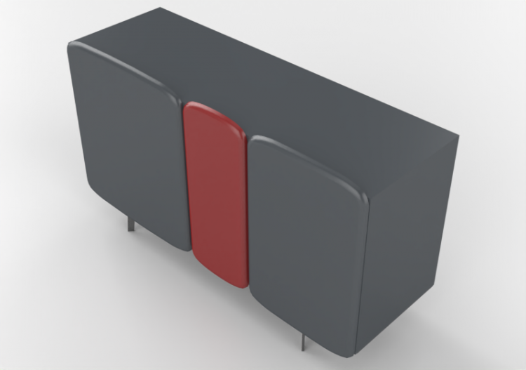 Wardrobes and Cabinets 3D - Wooden sideboard - Horm -...