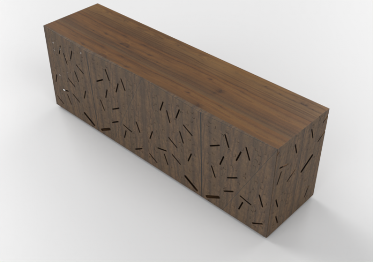 3D Schränke und Kommoden - Kommode aus Holz - Horm -...