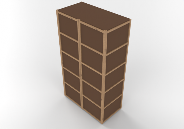 Armadi 3D - Armadio in legno - Horm – Solaio wardrobe -...