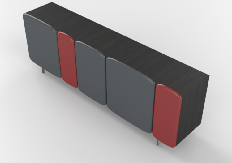 Wardrobes and Cabinets 3D - Wooden sideboard - Horm -...