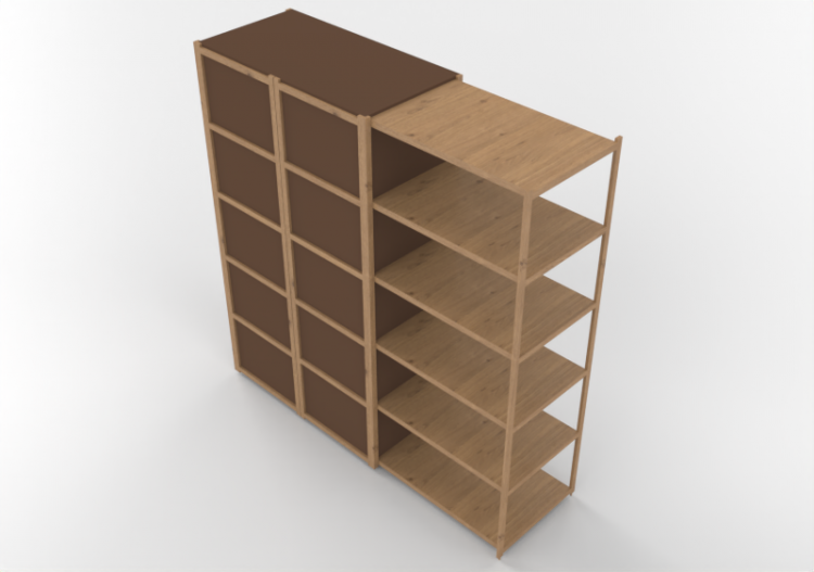 Armarios y Cómodas 3D - Armario de madera - Horm – Solaio...