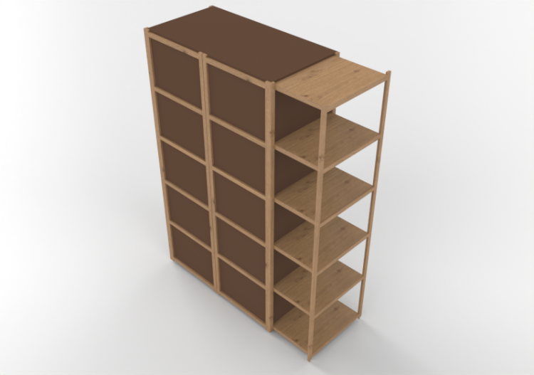Armadi 3D - Armadio in legno - Horm – Solaio wardrobe -...