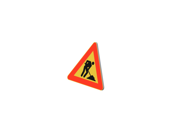 3D Signage - Road works - ACCA software 3D Signage - Road works - ACCA software