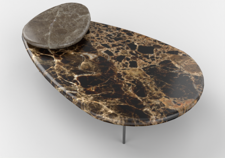 3D Tables - Marble coffee table - Horm - Lily - ACCA...