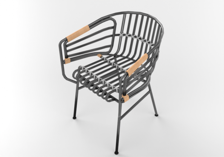 3D Chairs - Wooden Chair - Horm - Raphia - ACCA software