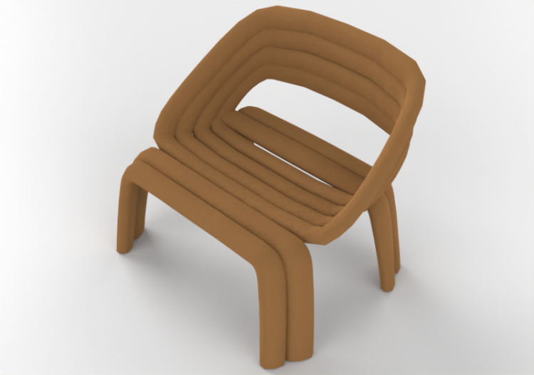 3D Chairs - Leather chair - Horm - Nuance - ACCA software