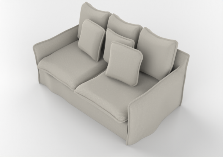 3D Sessel und Sofas - Sofa aus Stoff - Horm - Milos - ACCA...