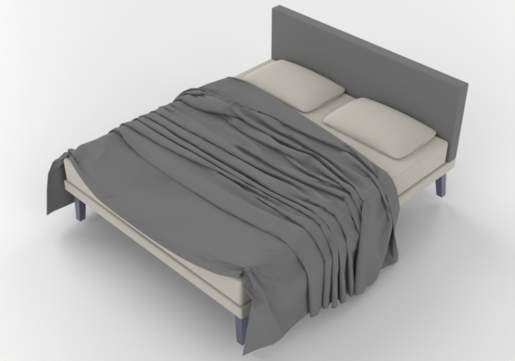 Camas 3D - Cama de casal - Horm - Ebridi Tessile - ACCA...