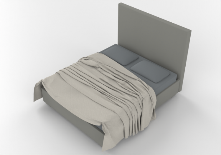 Camas 3D - Cama de casal - Horm - Panarea - ACCA software