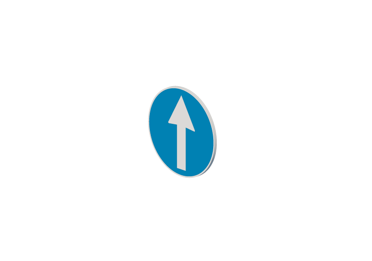 Signalisations 3D - Direction obligatoire tout droit - ACCA... Signalisations 3D - Direction obligatoire tout droit - ACCA...
