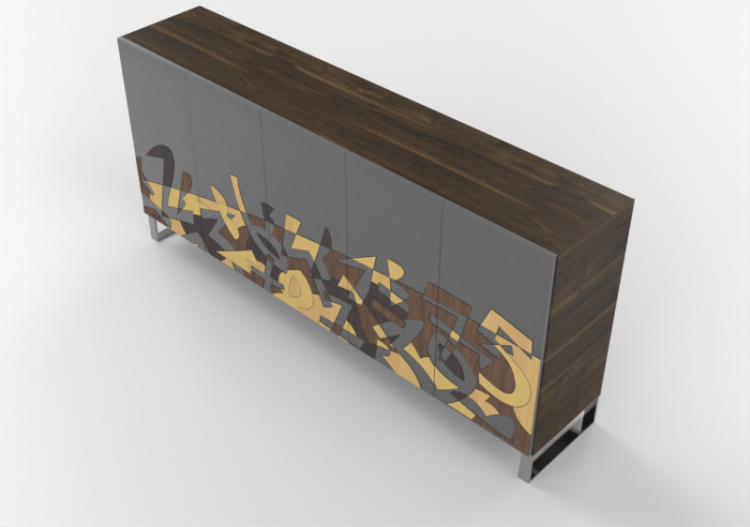 Wardrobes and Cabinets 3D - Wooden chest of drawers - Horm...