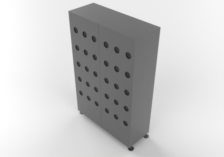 3D Möbel - Anrichte aus Holz - Horm - Moony - ACCA software