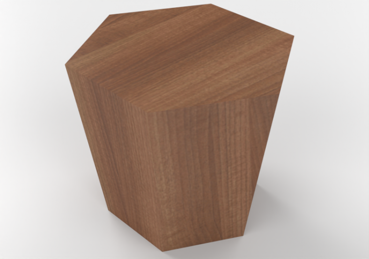 3D Chairs - Stone stool - Horm - Hexagon - ACCA software