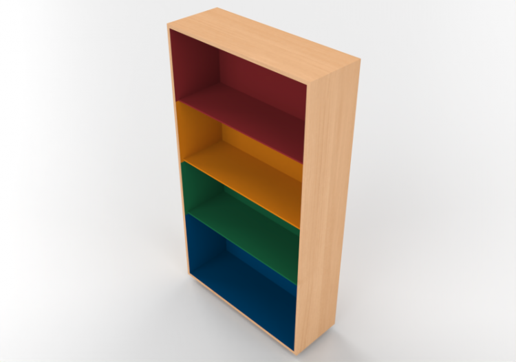 3D Book shelf - Wooden bookshelf - Horm - Color Fall - ACCA...