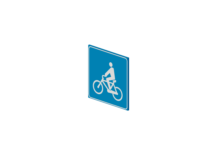 Segnaletica 3D - Attraversamento ciclabile - ACCA software Segnaletica 3D - Attraversamento ciclabile - ACCA software