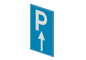 Segnaletica 3D - Parcheggio diritto