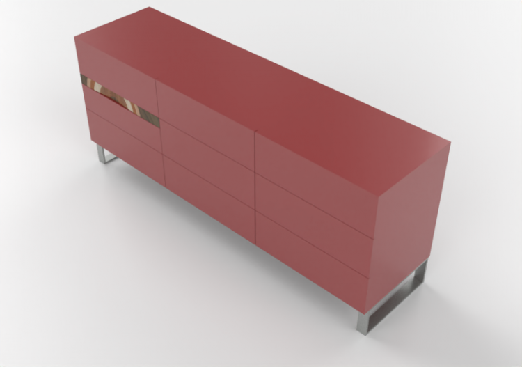 3D Schränke und Kommoden - Anrichte aus Holz - Horm - Comrì...