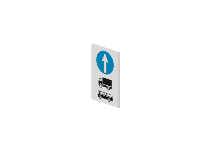 Signalisations 3D - Direction obligatoire pour train... Signalisations 3D - Direction obligatoire pour train...