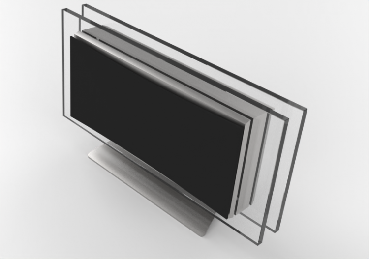 Audio - Video 3D - Speakers with shelf - Waterfall Audio -...