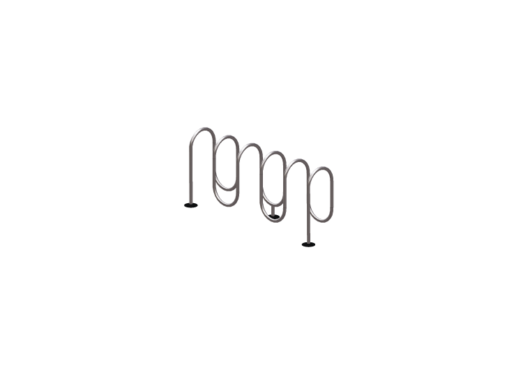 3D Accessories - Ground mounted bike rack - ACCA software 3D Accessories - Ground mounted bike rack - ACCA software