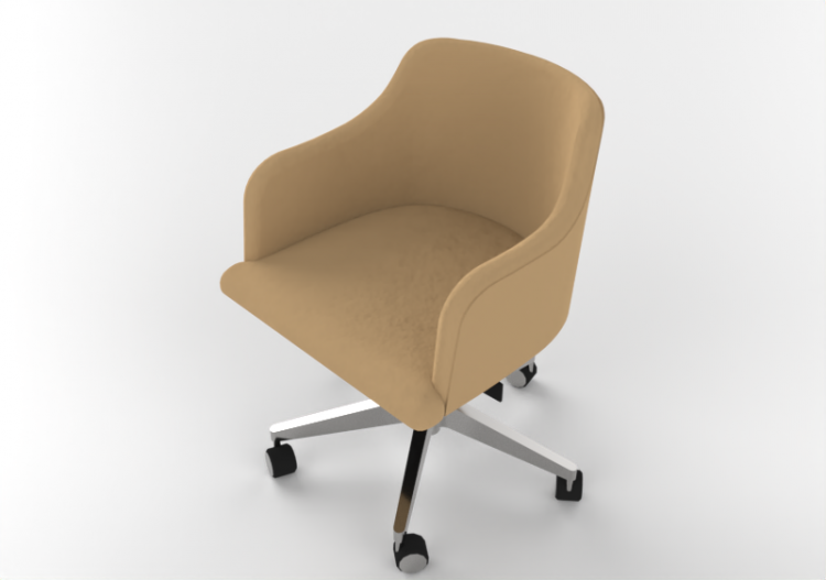 Chaises 3D - Chaise en cuir - Sierra - Dublin Swivel - ACCA...