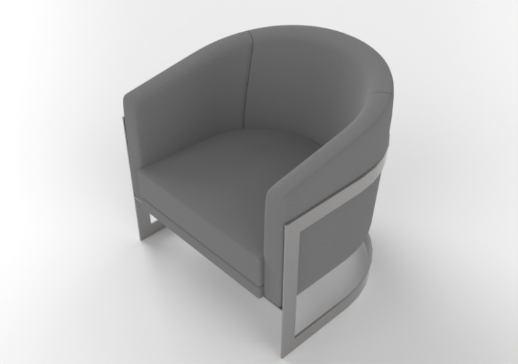 3D Sessel und Sofas - Sessel aus Stoff - Sierra -...