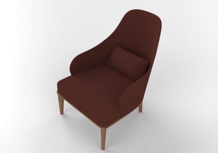3D Sessel und Sofas - Sessel aus Leder - Sierra - Violet -...