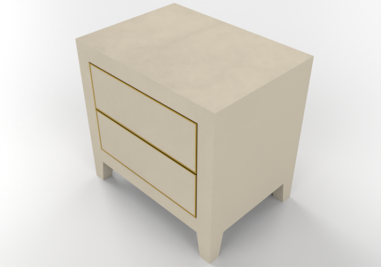 3D Beds - Leather bedside table - Sierra - Cosmopolita -...
