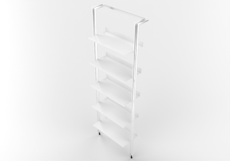 3D Bookshelves and Containers - Modular shelf in lacquered...