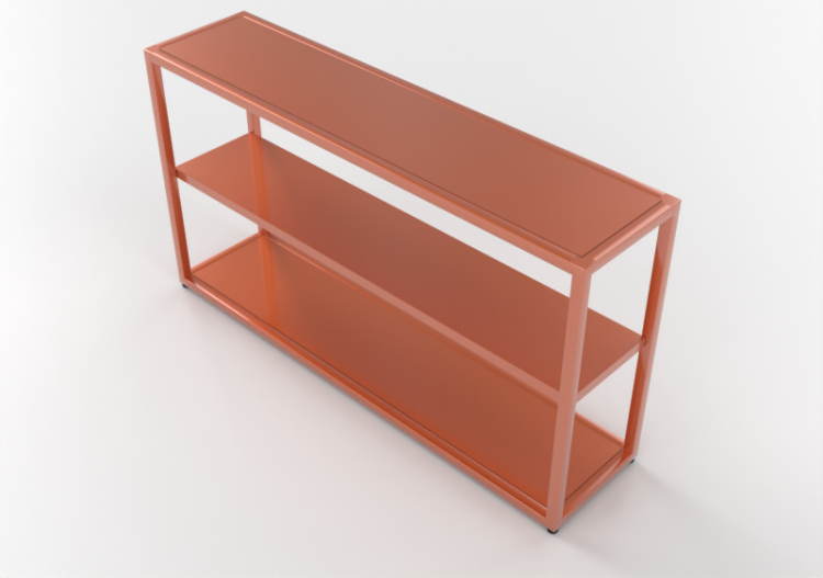 3D Bücherregal und Behälter - Bücherregal aus Metall -...