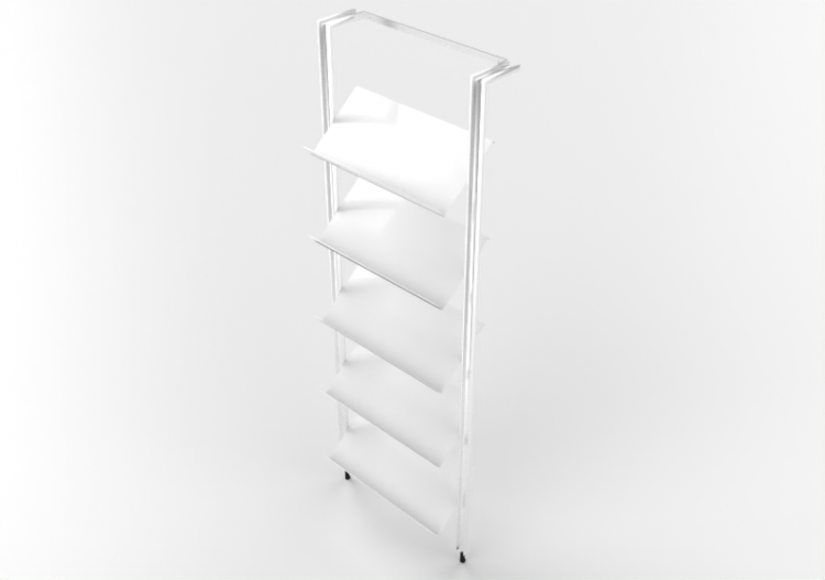 Librerías y Contenedores 3D - Repisa modular de madera...