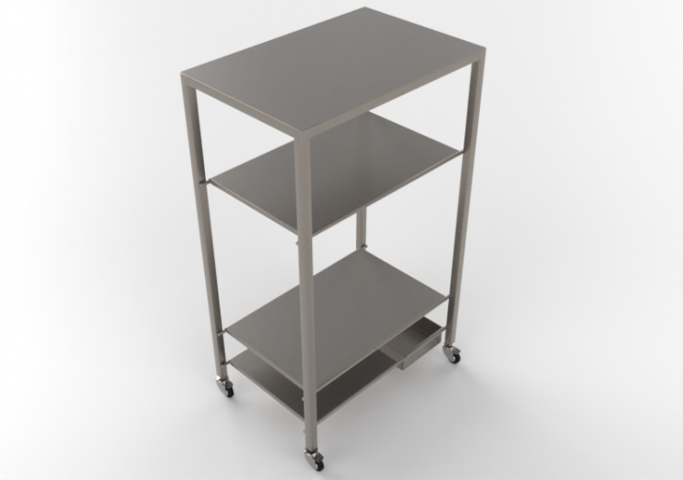 Mesas 3D - Carrinho de metal - Desalto - Helsinki - ACCA...