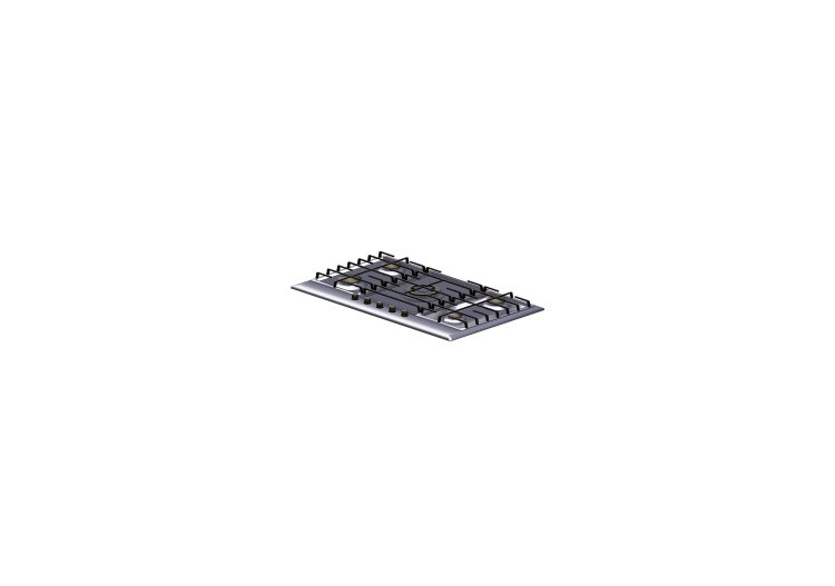 Elettrodomestici 3D - Piano cottura a 5 fuochi 86x50cm -... Elettrodomestici 3D - Piano cottura a 5 fuochi 86x50cm -...