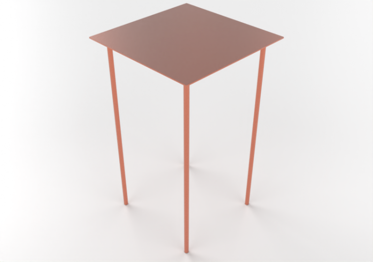 Tavoli 3D - Tavolino in metallo - Desalto - Softer than...
