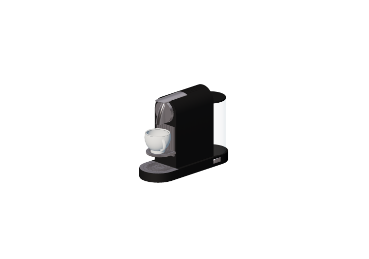 Electroménagers 3D - Machine à café - ACCA software Electroménagers 3D - Machine à café - ACCA software