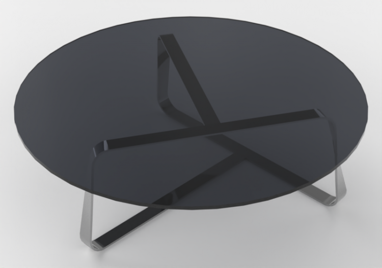 Tavoli 3D - Tavolino in vetro - Desalto - Twister - ACCA...