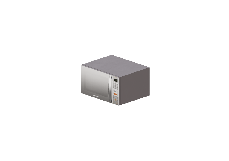 Electrodomésticos 3D - Horno de microondas de exterior -... Electrodomésticos 3D - Horno de microondas de exterior -...